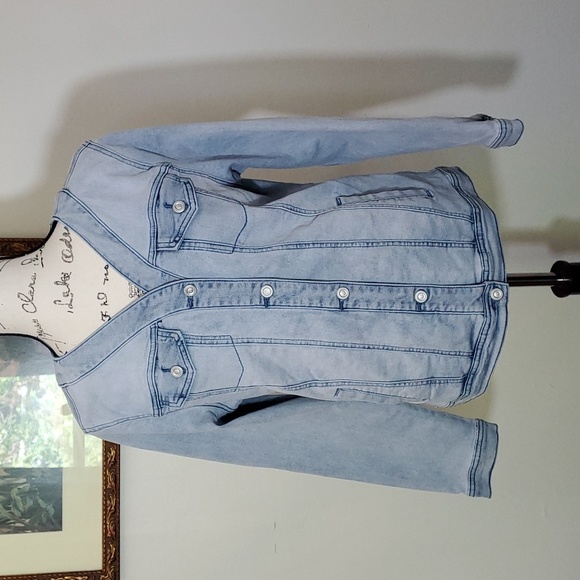 DG2, light wash denim jacket. - Picture 1 of 8